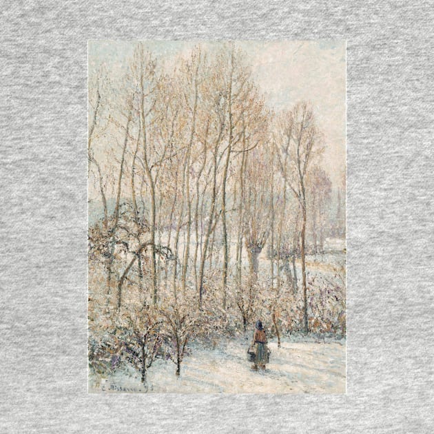 Morning Sunlight on the Snow, Eragny-sur-Epte by Camille Pissarro by Classic Art Stall